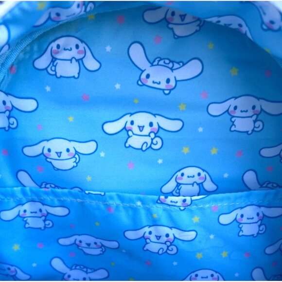 Sanrio Loungefly Cinnamoroll Blue Backpack With 3D Face and Moveable Ears - Picture 5 of 6
